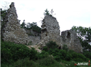 Zamek Bydlin - mur południowy